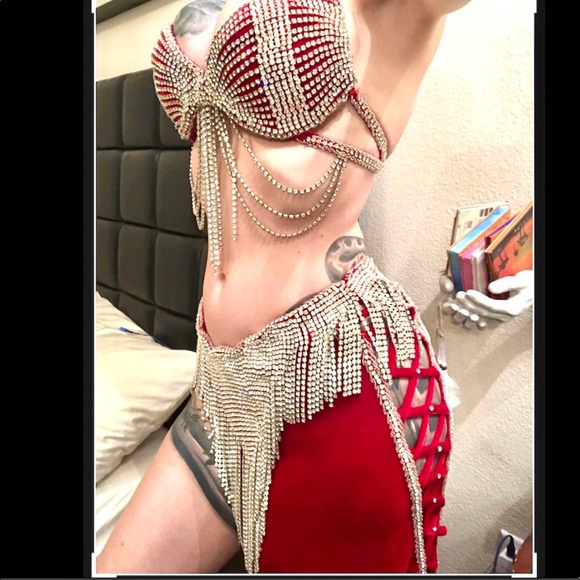 Dresses & Skirts - Red bellydance costume